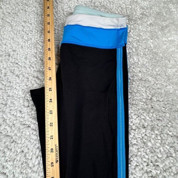 Lululemon Black Blue Striped Legging - Picture 8 of 8